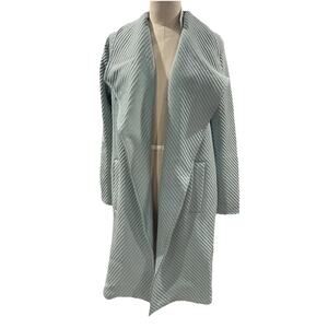 Steve Madden Women’s Jacquard Knit Open Jacket Sea Mist Size Small NEW With Tags